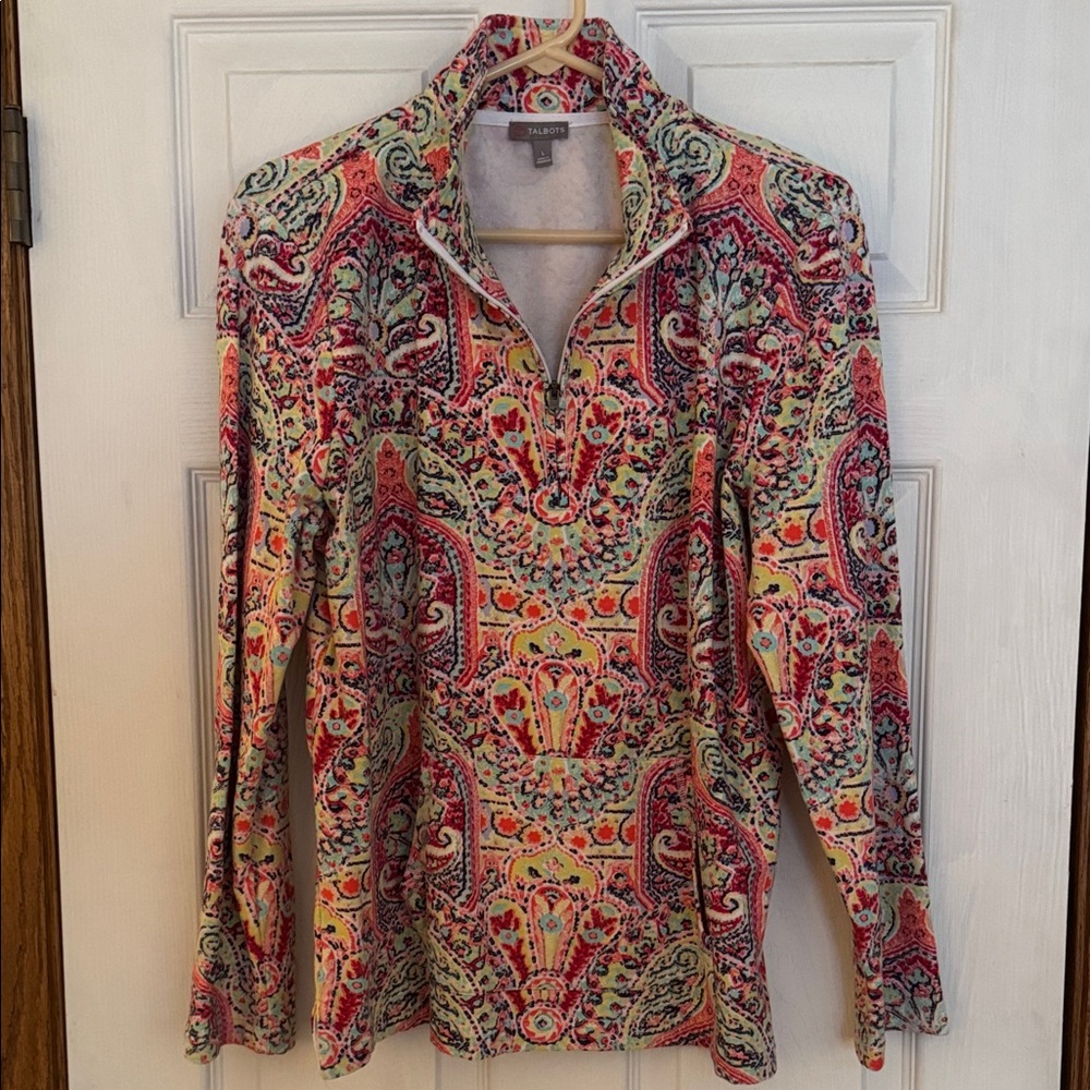 Talbots Colorful Paisley Women's Top